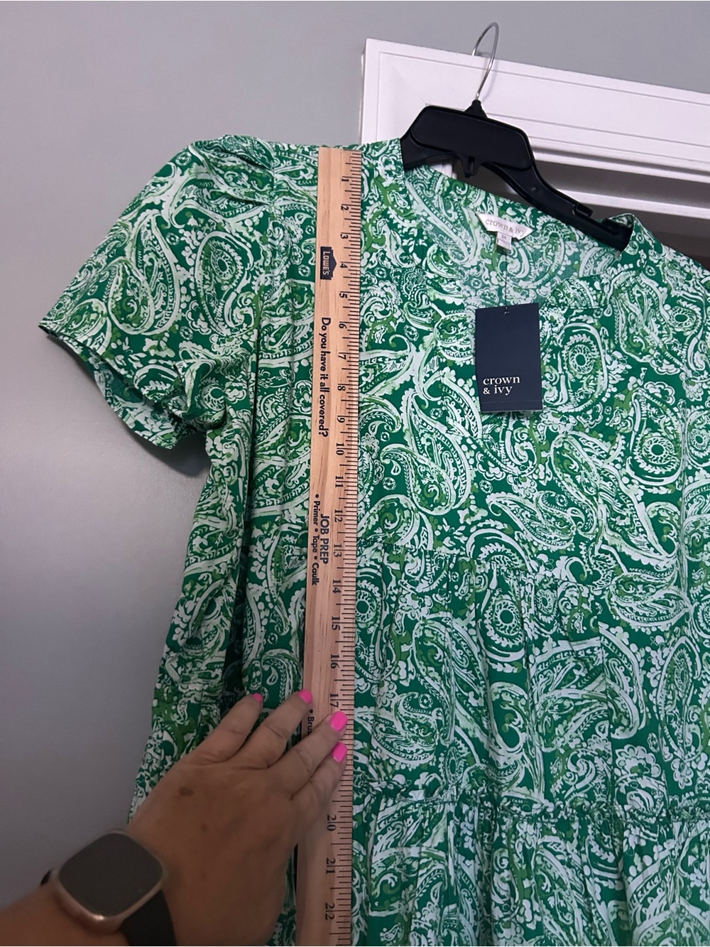 Crown & IvyGreen Paisley Tiered Dress - Picture 6 of 6